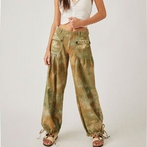 Free People Lotus Tie-Dye Jeans
